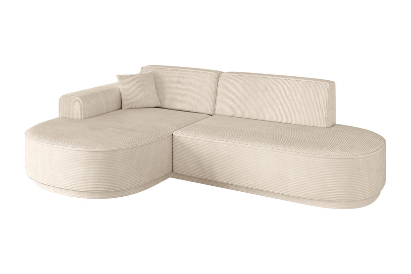 Narożnik lewostronne bez funkcji spania MARI-L1-v3 243x171x83 cm Beżowy 769357