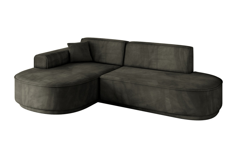 Narożnik lewostronne bez funkcji spania MARI-L1-v3 243x171x83 cm Czarny 769385