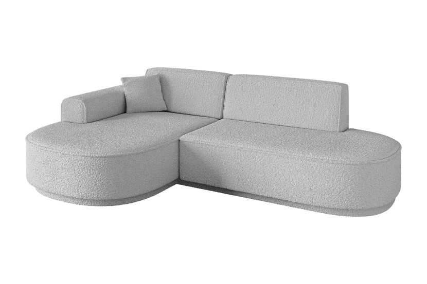 Narożnik lewostronne bez funkcji spania MARI-L1-v3 243x171x83 cm Jasnoszary 769373