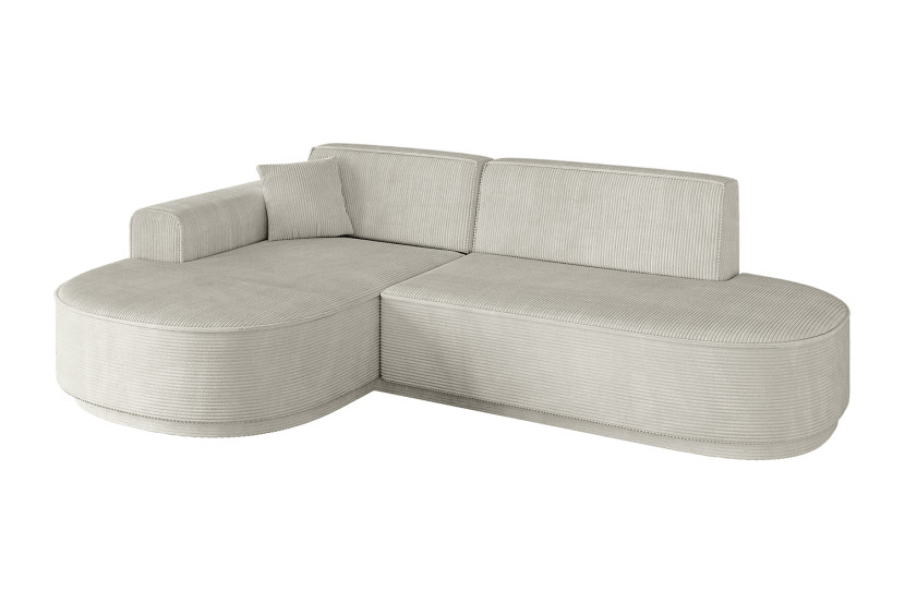 Narożnik lewostronne bez funkcji spania MARI-L1-v3 243x171x83 cm Kremowy 769362