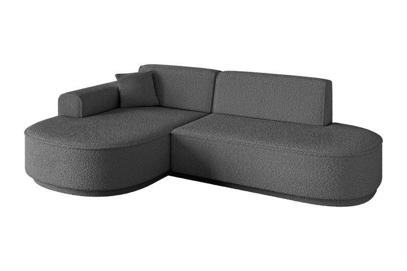 Narożnik lewostronne bez funkcji spania MARI-L1-v3 243x171x83 cm Szary 769358