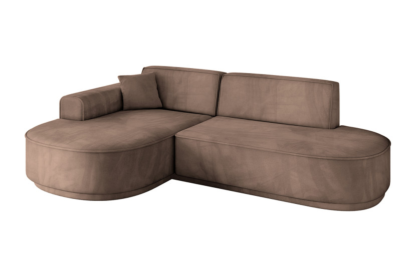 Narożnik lewostronne bez funkcji spania MARI-L1-v3 243x171x83cm Brązowy 769484
