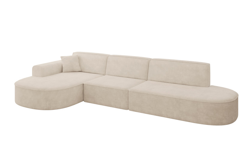 Narożnik lewostronne bez funkcji spania MARI-L2 328x171x79,5 cm Beżowy 710652