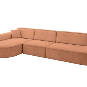 Narożnik lewostronne bez funkcji spania MARI-L2 328x171x79,5 cm Brązowy 823735 Narożnik lewostronne bez funkcji spania MARI-L2 328x171x79,5 cm Brązowy 823735