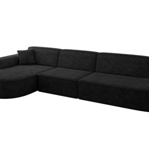 Narożnik lewostronne bez funkcji spania MARI-L2 328x171x79,5 cm Czarny 710671 Narożnik lewostronne bez funkcji spania MARI-L2 328x171x79,5 cm Czarny 710671