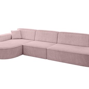 Narożnik lewostronne bez funkcji spania MARI-L2 328x171x79,5 cm Różowy 525103 Narożnik lewostronne bez funkcji spania MARI-L2 328x171x79,5 cm Różowy 525103