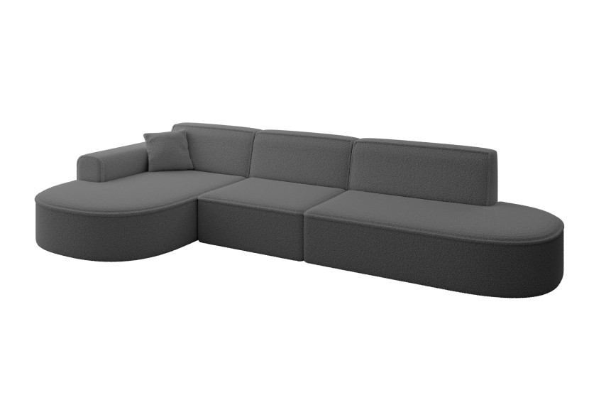 Narożnik lewostronne bez funkcji spania MARI-L2 328x171x79,5 cm Szary 525127