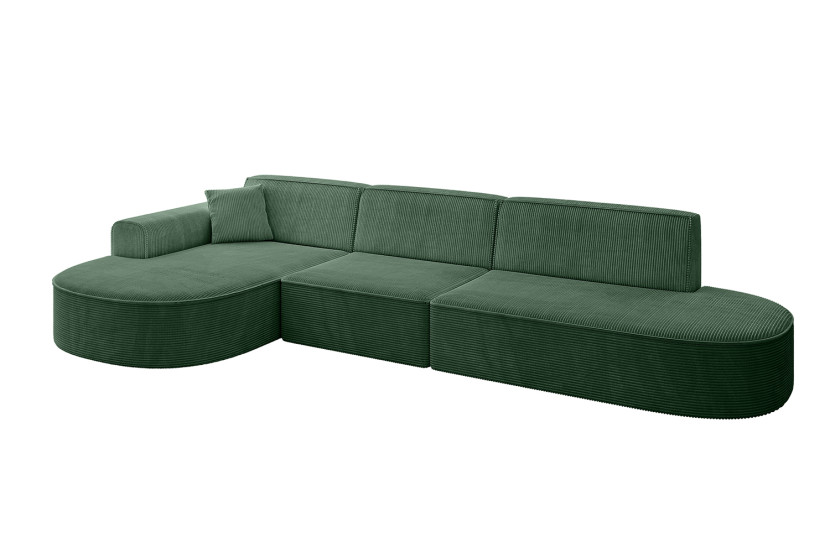 Narożnik lewostronne bez funkcji spania MARI-L2 328x171x79,5 cm Zielony 525109