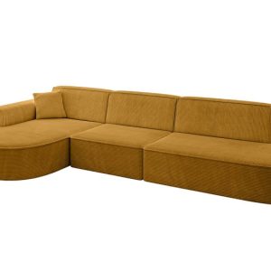 Narożnik lewostronne bez funkcji spania MARI-L2 328x171x79,5 cm Żółty 525058 Narożnik lewostronne bez funkcji spania MARI-L2 328x171x79,5 cm Żółty 525058