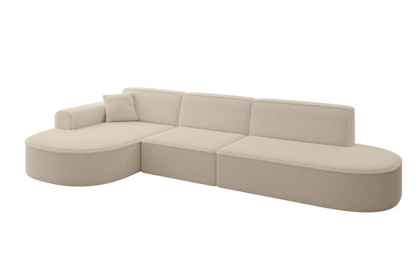 Narożnik lewostronne bez funkcji spania MARI-L2 328x171x79,5cm Ciemny beż 1049119