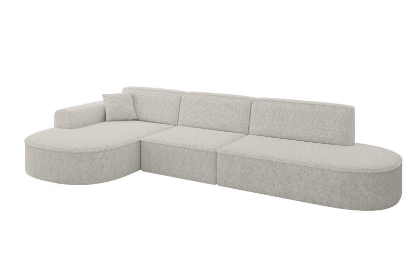 Narożnik lewostronne bez funkcji spania MARI-L2 328x171x79,5cm Jasnoszary 1049135