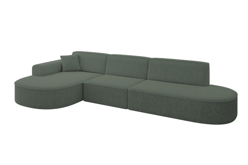 Narożnik lewostronne bez funkcji spania MARI-L2 328x171x79,5cm Zielony 1049138