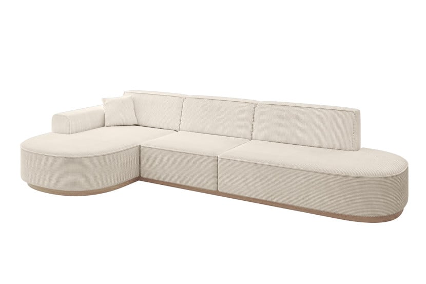 Narożnik lewostronne bez funkcji spania MARI-L2-v1 328x171x83 cm Beżowy 729436