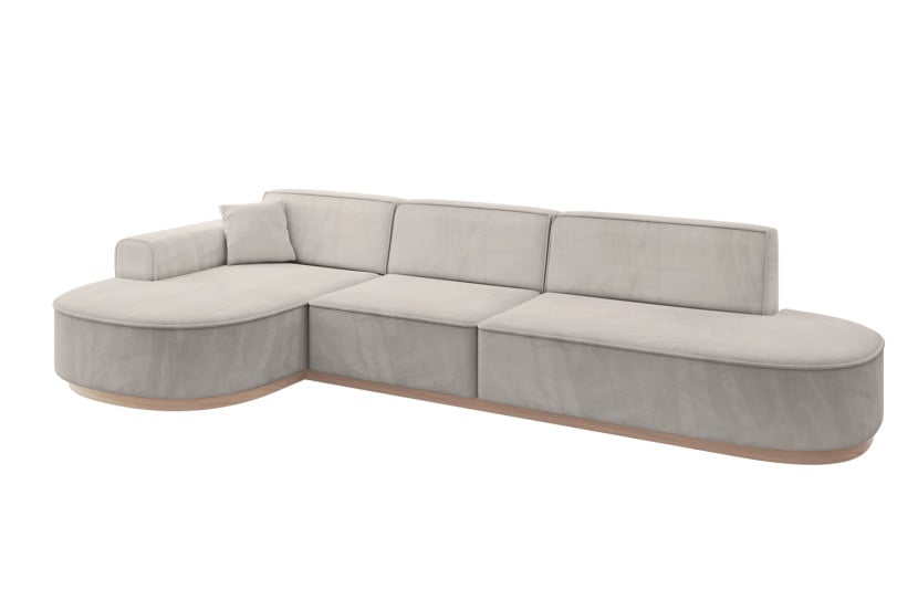 Narożnik lewostronne bez funkcji spania MARI-L2-v1 328x171x83 cm Beżowy 823798