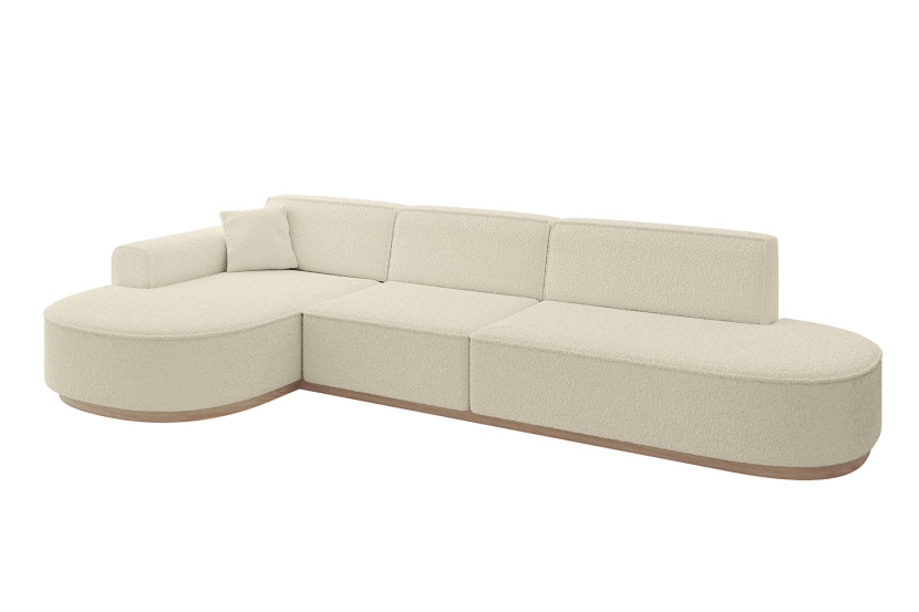 Narożnik lewostronne bez funkcji spania MARI-L2-v1 328x171x83 cm Beżowy 729239