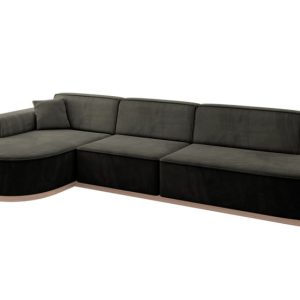 Narożnik lewostronne bez funkcji spania MARI-L2-v1 328x171x83 cm Czarny 729466 Narożnik lewostronne bez funkcji spania MARI-L2-v1 328x171x83 cm Czarny 729466