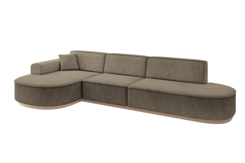 Narożnik lewostronne bez funkcji spania MARI-L2-v1 328x171x83 cm Morelowy 823841