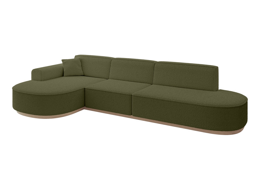 Narożnik lewostronne bez funkcji spania MARI-L2-v1 328x171x83 cm Zielony 729334