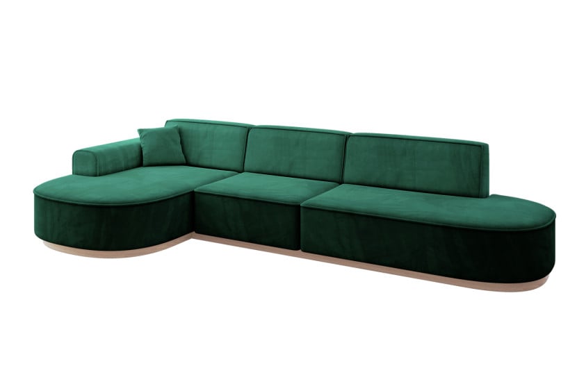 Narożnik lewostronne bez funkcji spania MARI-L2-v1 328x171x83 cm Zielony 729413