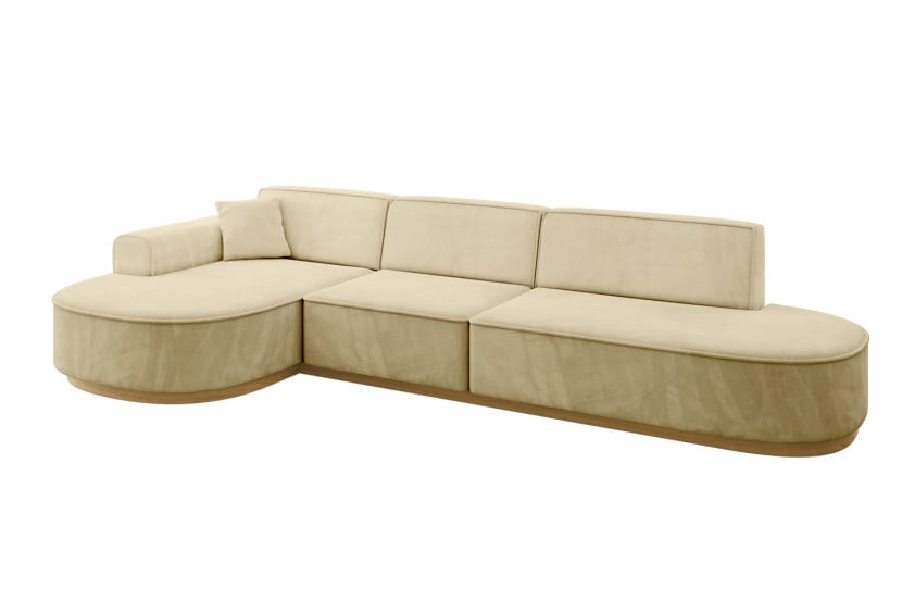 Narożnik lewostronne bez funkcji spania MARI-L2-v2 328x171x83 cm Beżowy 729430