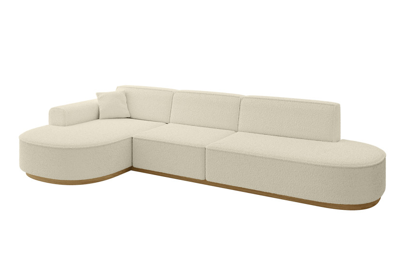Narożnik lewostronne bez funkcji spania MARI-L2-v2 328x171x83 cm Beżowy 729494