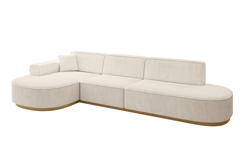 Narożnik lewostronne bez funkcji spania MARI-L2-v2 328x171x83 cm Beżowy 729388