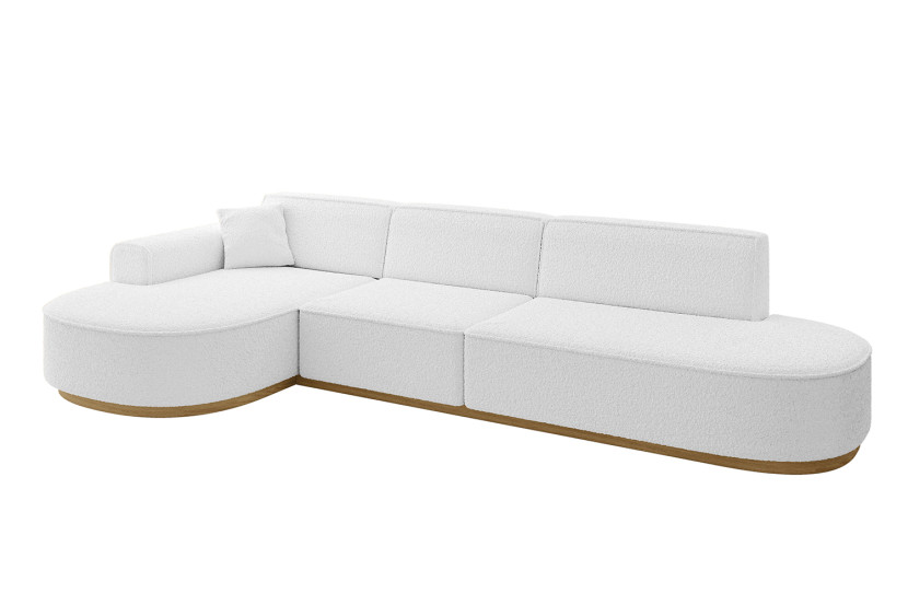 Narożnik lewostronne bez funkcji spania MARI-L2-v2 328x171x83 cm Biały 729476