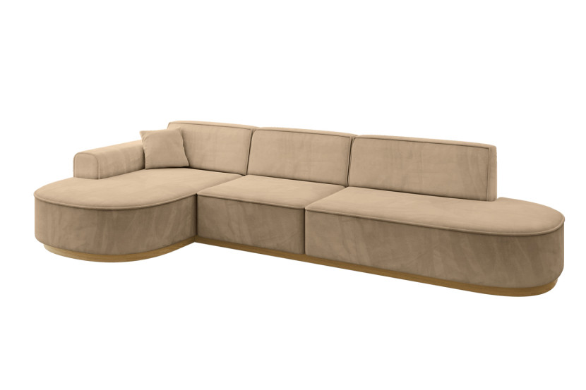 Narożnik lewostronne bez funkcji spania MARI-L2-v2 328x171x83 cm Brązowy 823822