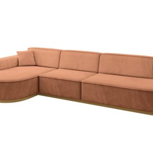 Narożnik lewostronne bez funkcji spania MARI-L2-v2 328x171x83 cm Brązowy 823766