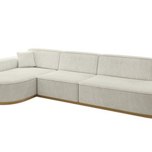 Narożnik lewostronne bez funkcji spania MARI-L2-v2 328x171x83 cm Kremowy 729207
