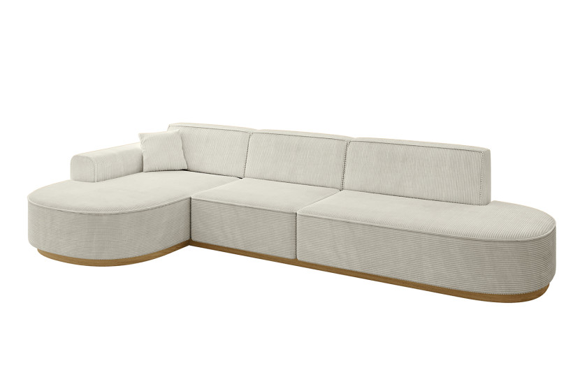 Narożnik lewostronne bez funkcji spania MARI-L2-v2 328x171x83 cm Kremowy 729207