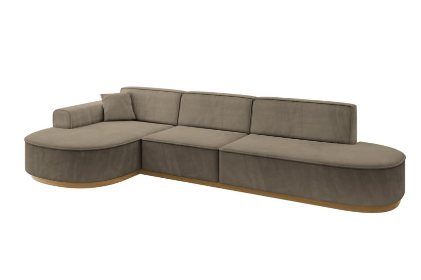 Narożnik lewostronne bez funkcji spania MARI-L2-v2 328x171x83 cm Morelowy 823708