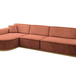Narożnik lewostronne bez funkcji spania MARI-L2-v2 328x171x83 cm Morelowy 729284