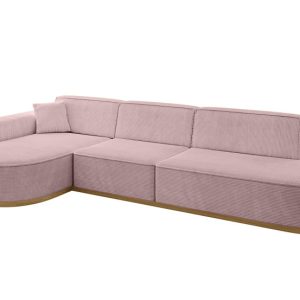 Narożnik lewostronne bez funkcji spania MARI-L2-v2 328x171x83 cm Różowy 729480