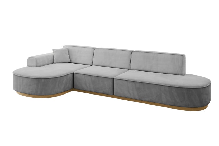 Narożnik lewostronne bez funkcji spania MARI-L2-v2 328x171x83 cm Szary 729448