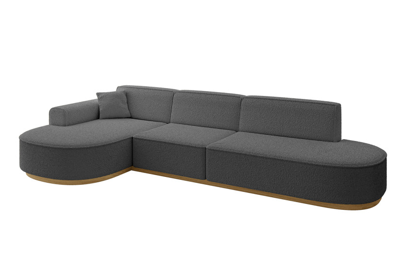 Narożnik lewostronne bez funkcji spania MARI-L2-v2 328x171x83 cm Szary 729499