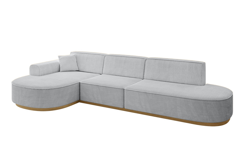 Narożnik lewostronne bez funkcji spania MARI-L2-v2 328x171x83 cm Szary 729322