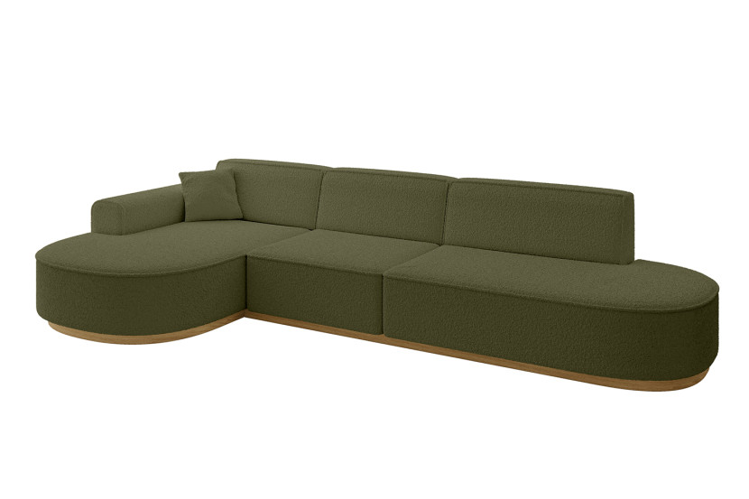 Narożnik lewostronne bez funkcji spania MARI-L2-v2 328x171x83 cm Zielony 729347