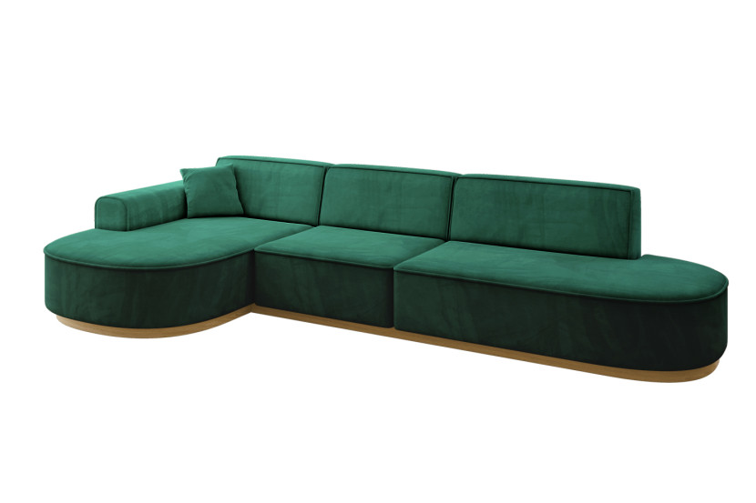 Narożnik lewostronne bez funkcji spania MARI-L2-v2 328x171x83 cm Zielony 729353