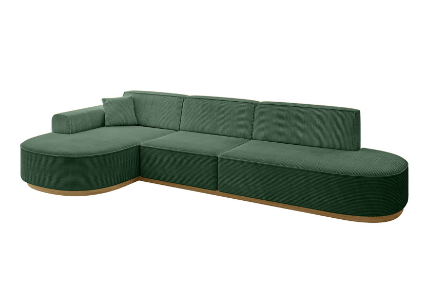 Narożnik lewostronne bez funkcji spania MARI-L2-v2 328x171x83 cm Zielony 729237