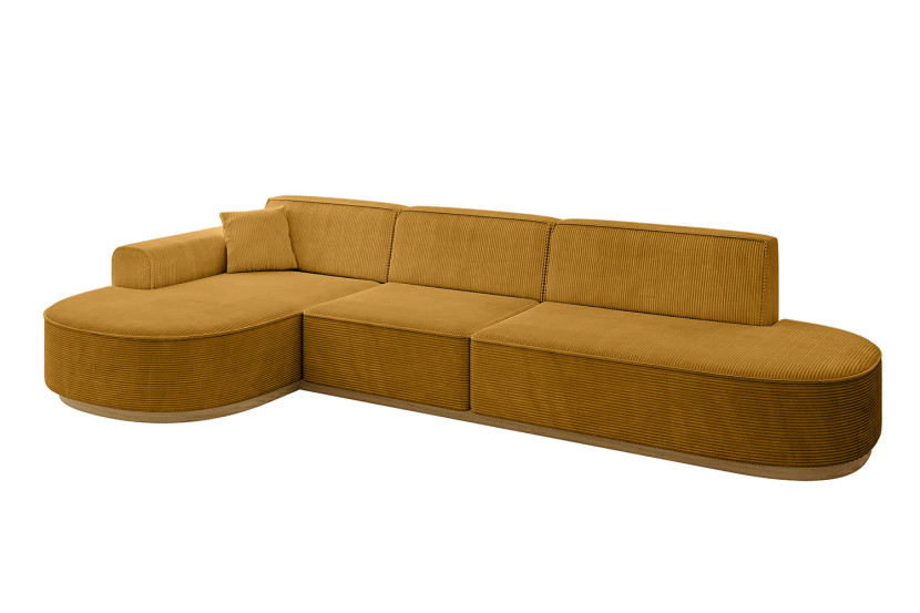 Narożnik lewostronne bez funkcji spania MARI-L2-v2 328x171x83 cm Żółty 729296