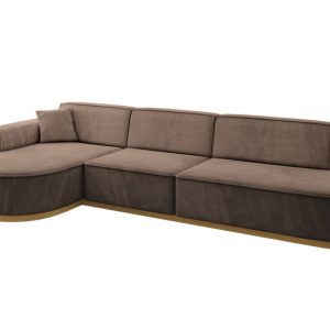 Narożnik lewostronne bez funkcji spania MARI-L2-v2 328x171x83cm Brązowy 729178