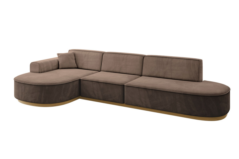 Narożnik lewostronne bez funkcji spania MARI-L2-v2 328x171x83cm Brązowy 729178