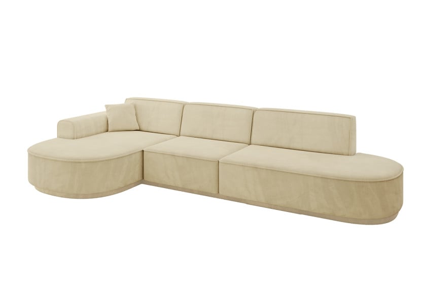 Narożnik lewostronne bez funkcji spania MARI-L2-v3 328x171x83 cm Beżowy 769391