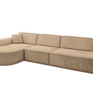 Narożnik lewostronne bez funkcji spania MARI-L2-v3 328x171x83 cm Brązowy 823774