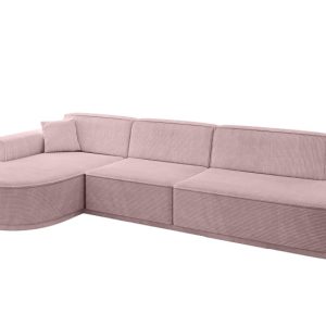 Narożnik lewostronne bez funkcji spania MARI-L2-v3 328x171x83 cm Różowy 769356
