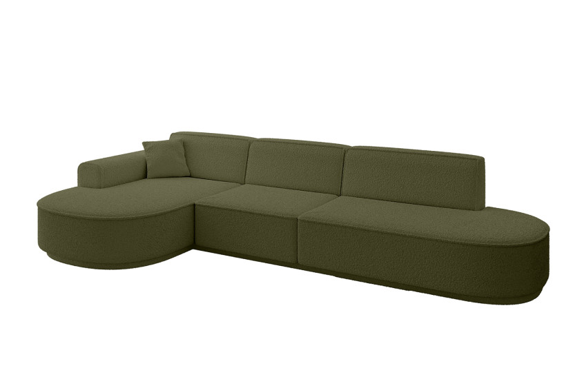 Narożnik lewostronne bez funkcji spania MARI-L2-v3 328x171x83 cm Zielony 769459