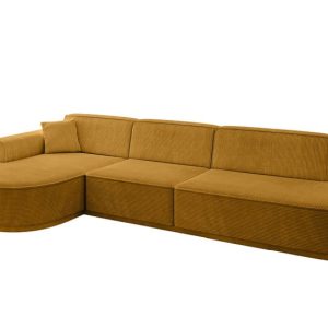 Narożnik lewostronne bez funkcji spania MARI-L2-v3 328x171x83 cm Żółty 769372