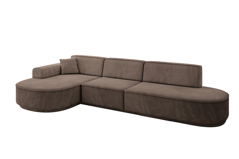 Narożnik lewostronne bez funkcji spania MARI-L2-v3 328x171x83cm Brązowy 769508