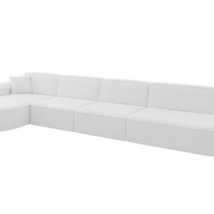 Narożnik lewostronne bez funkcji spania MARI-L3 413x171x79,5 cm Biały 525114